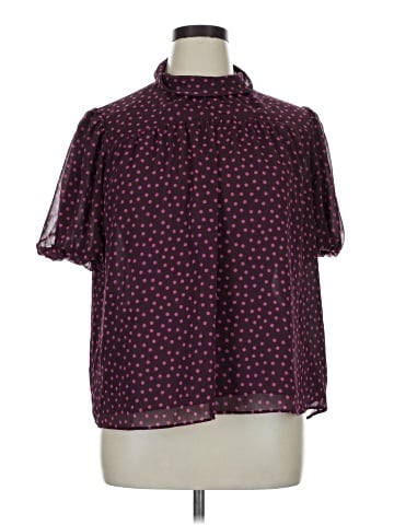 Ann Taylor Short Sleeve Blouse (view 1)