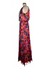 Xscape 100% Polyester Tie-dye Floral Tropical Pink Casual Dress Size 6 - photo 5