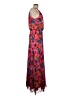 Xscape 100% Polyester Tie-dye Floral Tropical Pink Casual Dress Size 6 - photo 4