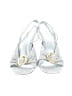 Larroudé Metallic Silver Sandals Size 10 - photo 2