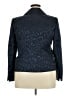 Le Suit 100% Polyester Animal Print Blue Blazer Size 18 - photo 2