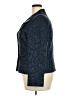 Le Suit 100% Polyester Animal Print Blue Blazer Size 18 - photo 5