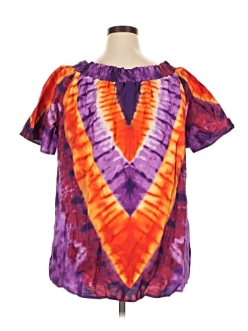 Ashley Stewart Short Sleeve Blouse (view 2)