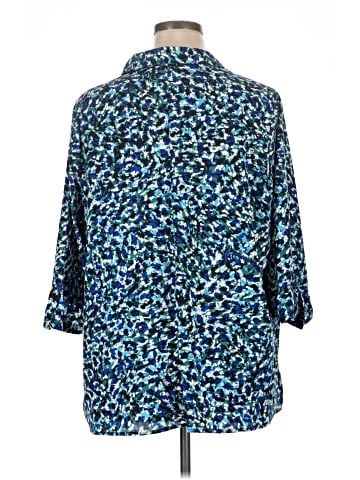 Catherines 3/4 Sleeve Button-Down Shirt (view 2)