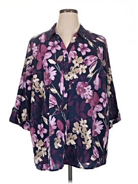 Catherines 3/4 Sleeve Button Down Shirt