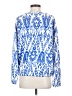 Lou & Grey Print Blue Pullover Sweater Size S - photo 2