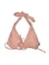 Refuge 100% Polyester Solid Pink Swimsuit Top Size S - photo 1