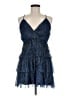 Lulus 100% Polyester Blue Cocktail Dress Size M - photo 1