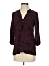 Maurices 100% Polyester Burgundy 3/4 Sleeve Blouse Size XS - photo 1