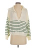 Shein 100% Acrylic Stripes Ivory Pullover Sweater Size S - photo 1
