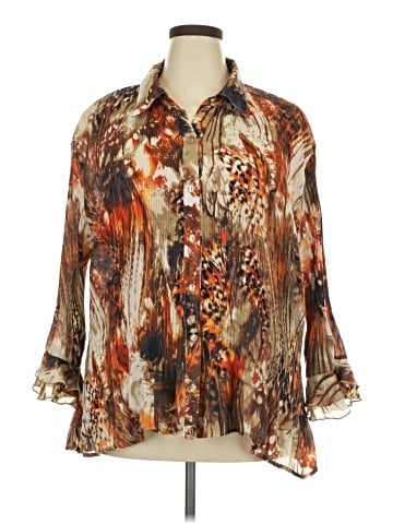 Essentials 3/4 Sleeve Blouse (view 1)