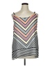 CAbi 100% Polyester Chevron-herringbone Multi Color Silver Sleeveless Top Size XL - photo 1