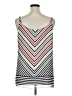 CAbi 100% Polyester Chevron-herringbone Multi Color Silver Sleeveless Top Size XL - photo 2