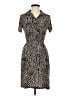 En Focus Studio Chevron-herringbone Black Casual Dress Size 6 - photo 1