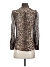 Paige Animal Print Brown Long Sleeve Blouse Size S - photo 2