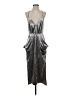 BCBGeneration Metallic Silver Cocktail Dress Size S - photo 1