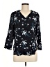 Fun2Fun Black 3/4 Sleeve Blouse Size M - photo 1