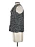 Tory Burch 100% Silk Silver Sleeveless Silk Top Size 2 - photo 5