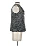 Tory Burch 100% Silk Silver Sleeveless Silk Top Size 2 - photo 4