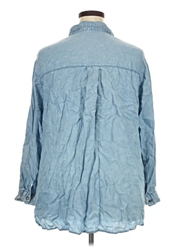 Jane and Delancey 3/4 Sleeve Button-Down Shirt (view 2)
