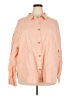 Roxy Solid Orange Long Sleeve Button-Down Shirt Size XXL - photo 1