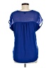 AUW Blue Short Sleeve Blouse Size M - photo 2