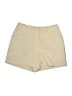 Assorted Brands 100% Polyester Solid Ivory Khaki Shorts Size 4 - photo 1