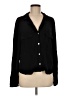 Zara TRF 100% Viscose Black Long Sleeve Blouse Size M - photo 1