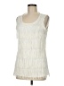 NY Collection Ivory Sleeveless Blouse Size M - photo 1