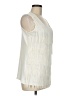 NY Collection Ivory Sleeveless Blouse Size M - photo 4