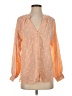MNG Orange 3/4 Sleeve Blouse Size 6 - photo 1
