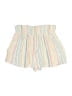 Pink Rose 100% Rayon Stripes Ivory Shorts Size M - photo 2