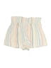 Pink Rose 100% Rayon Stripes Ivory Shorts Size M - photo 1