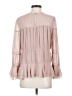Intermix 100% Silk Pink Long Sleeve Silk Top Size S - photo 2