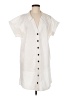 MNG 100% Cotton Ivory Short Sleeve Blouse Size M - photo 1