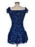Zara Stars Blue Cocktail Dress Size M - photo 2