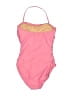 J.Crew Color Block Pink One Piece Swimsuit Size 8 - photo 2