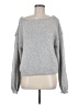 Garage 100% Polyester Solid Gray Pullover Sweater Size M - photo 1
