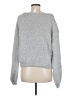 Garage 100% Polyester Solid Gray Pullover Sweater Size M - photo 2