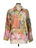 Chico's Design Print Orange Jacket Size Lg (2) - photo 1
