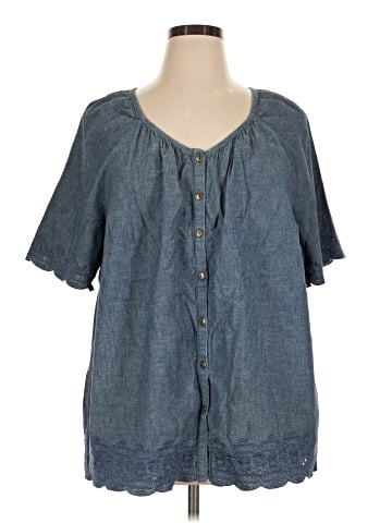 Liz & Me Short Sleeve Blouse (view 1)