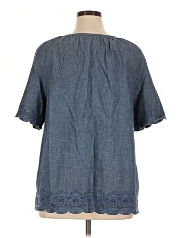 Liz & Me Short Sleeve Blouse (view 2)