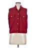 Great Northwest Red Sleeveless Button-Down Shirt Size M - photo 1