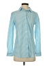 J. McLaughlin Stripes Blue Long Sleeve Blouse Size XS - photo 1
