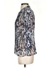 Christopher & Banks 100% Polyester Silver 3/4 Sleeve Blouse Size S - photo 5