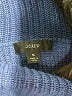 J.Crew Solid Blue Turtleneck Sweater Size S - photo 7