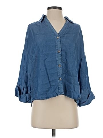 Alexander Jordan 3/4 Sleeve Button-Down Shirt (view 1)
