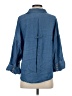 Alexander Jordan Blue 3/4 Sleeve Button-Down Shirt Size S - photo 2