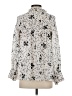 Zara Basic 100% Polyester Stars Ivory Long Sleeve Blouse Size XS - photo 2