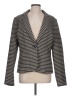 Long Tall Sally Stripes Gray Blazer Size 12 - photo 1